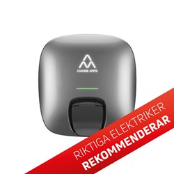 Charge Amps Luna 22 kW, silver front, inkl dynamisk lastbalansering REK